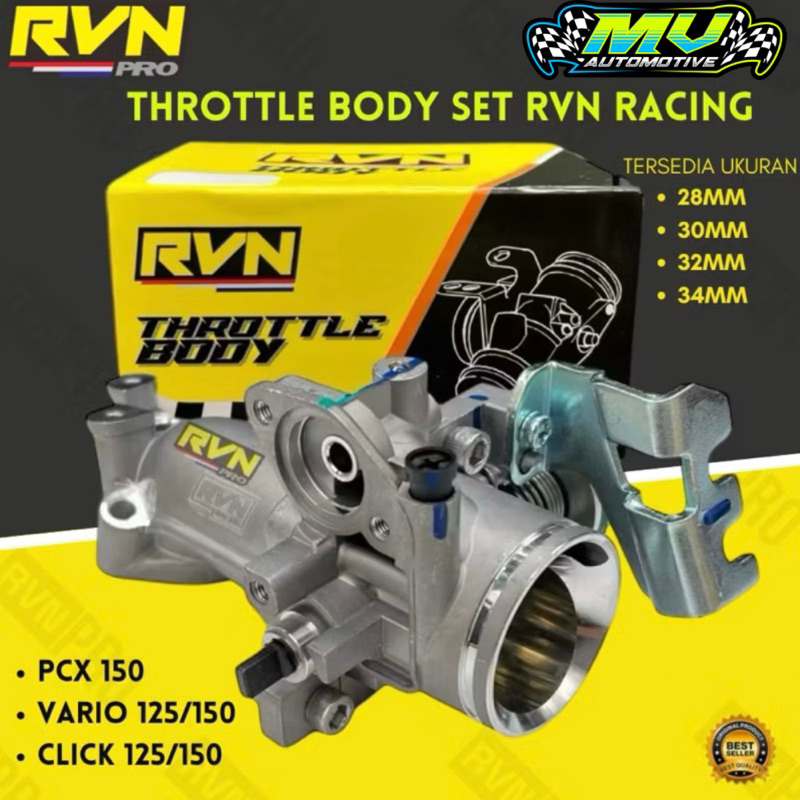 TB THROTTLE BODY ASSY RACING VARIO 125 150 - BEAT ESP - SCOOPY ESP K44 STATER HALUS SET 26 28 30 32 