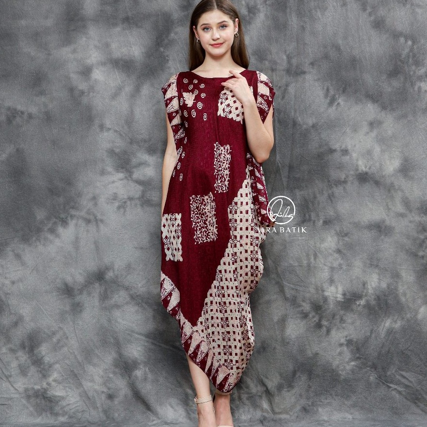 Bonuskan AIRA BATIK Pari Dress Viscose I Long dress I Dress Viscose I Long Dress Viscose