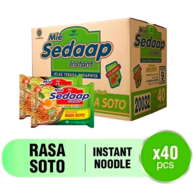 

sedap soto sekarton isi 40 pcs exp 2025 bulan juli