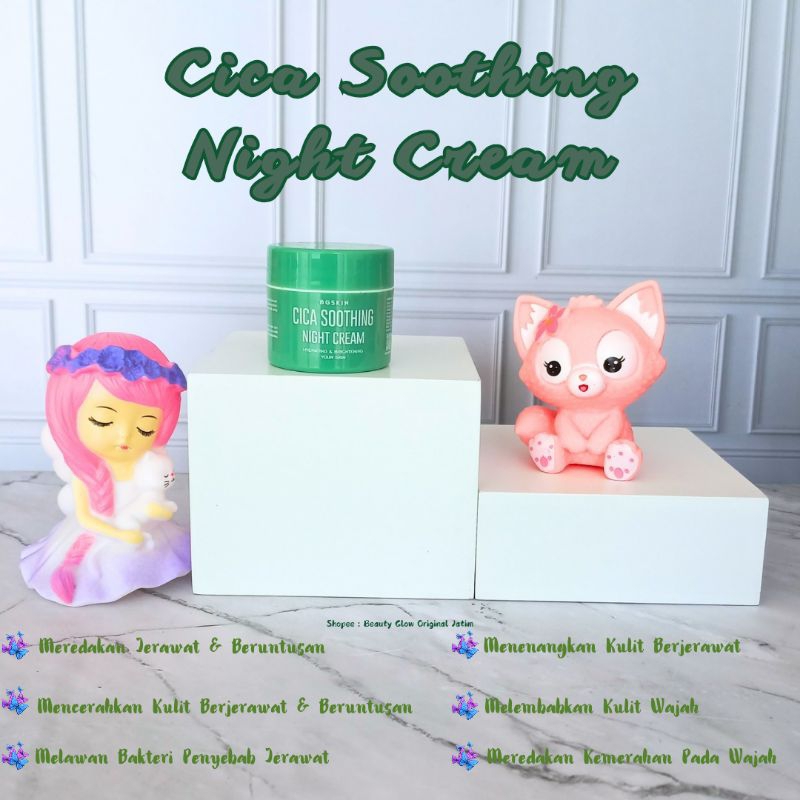 Day Cream Night Cream Premium Luxury Cica Soothing Acne BG Skin