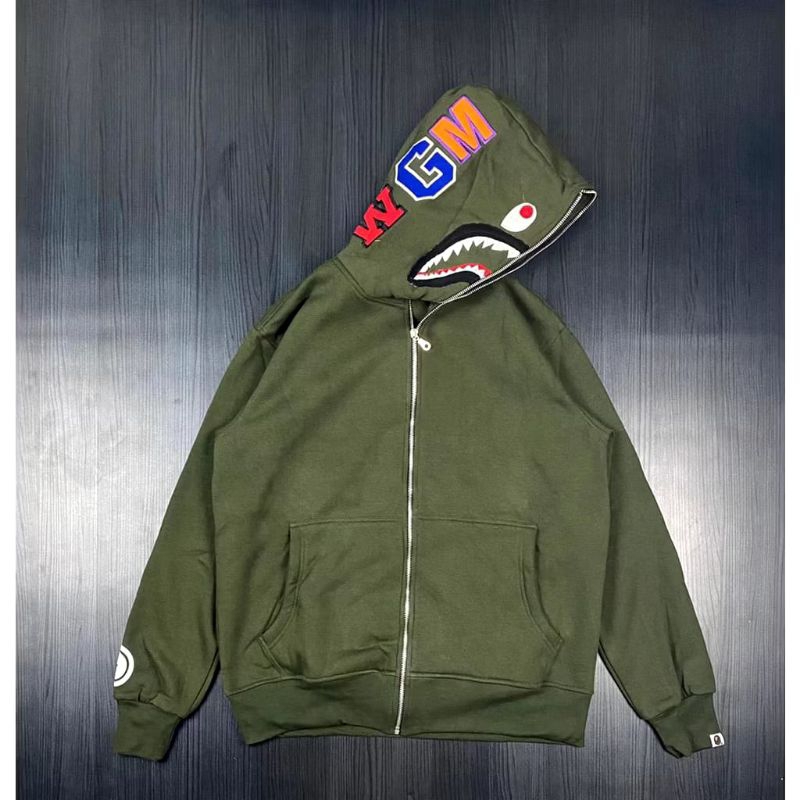 HOODIE ZIPPER BAPE ARMY MIRROR