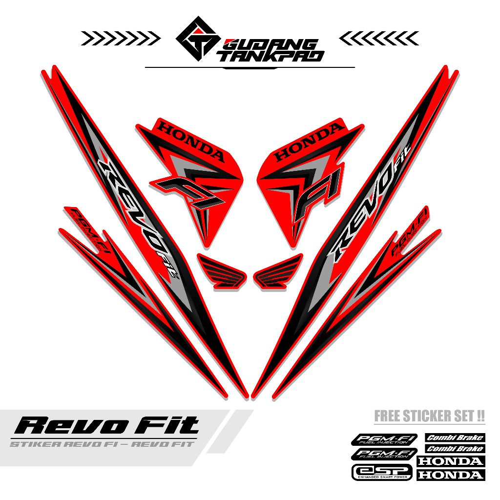 STRIPING REVO FIT FI MTF 12 / STIKER POLET REVO FIT FI / STIKER POLET REVO FIT FI