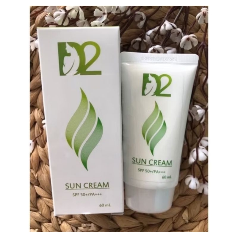 D2 Sun Cream SPF 50 + PA +++ sunscreen krim waterproof - sunblock water resistant - BPOM