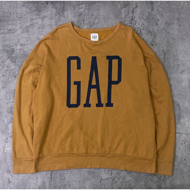 GAP OFFICIAL MERCH BIG LOGO BROWN bonus 1 sweatshirt