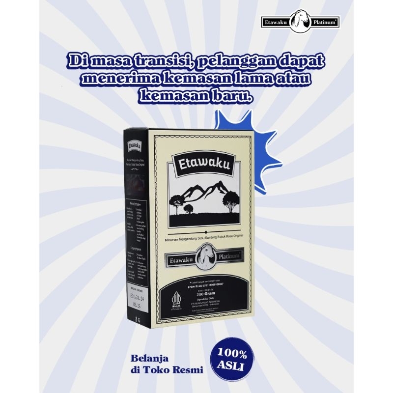 

Etawaku Platinum Susu Etawa Untuk Paru-Paru dan SesakNafas Official Paket 1 BoX