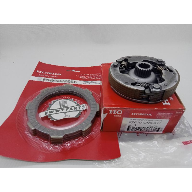 KAMPAS GANDA ASSY+PLAT KOPLING/KAMPAS KOPLING HONDA GRAND SUPRA FIT LAMA SUPRA X 110 (GN5)