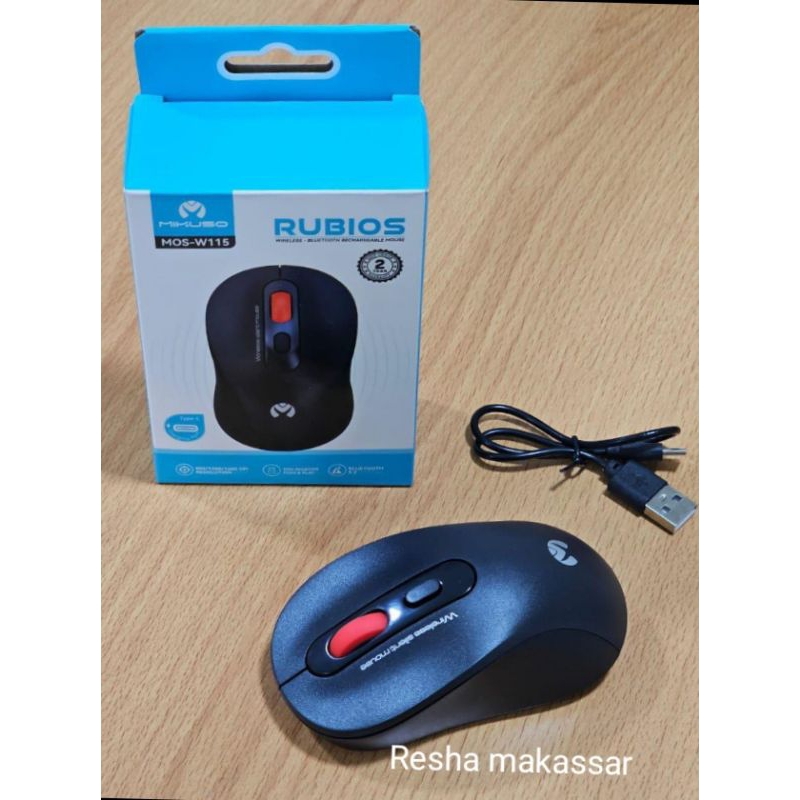 [ ori100% ] Mikuso mouse wireless bluetooth Rubios MOS W115