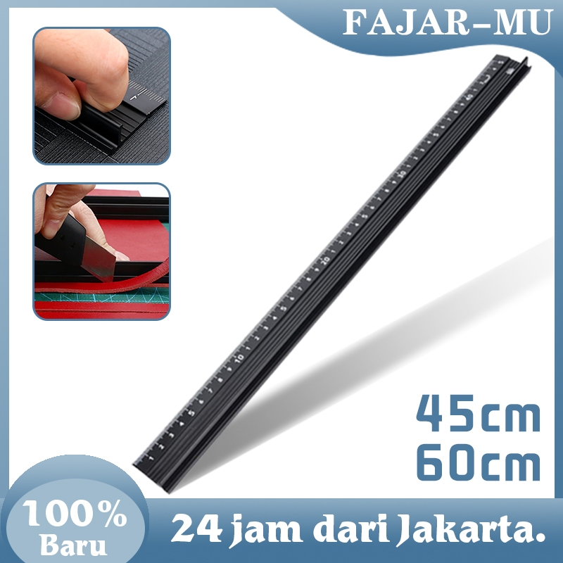

Penggaris Lurus Aluminum Alloy Anti Slip Safety Cutting Ruler Untuk Pengerjaan Kayu Marking