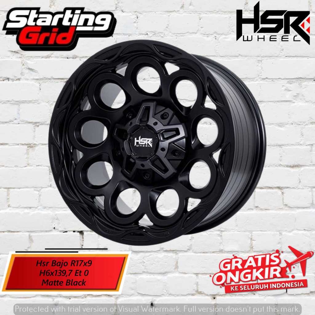 Velg Mobil Racing Hsr R17 Untuk Pajero, Fortuner, Triton, Strada, Hilux Double Cabin, Land Cruiser