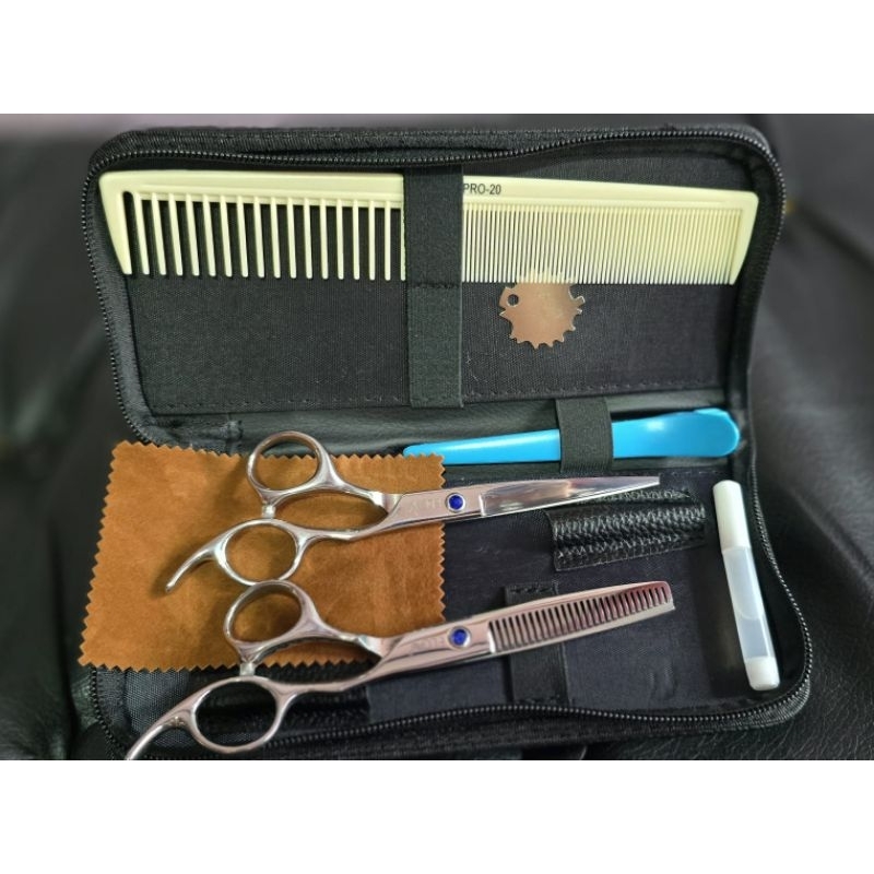 Gunting Potong rambut set gunting rambut profesional sangat tajam elov