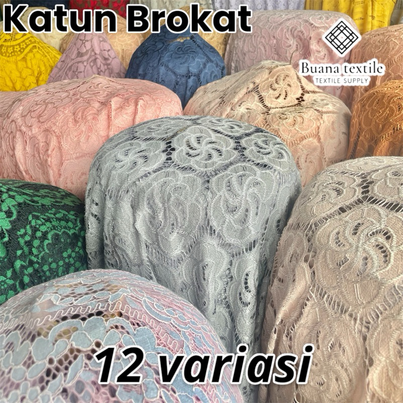 Kain Brokat Katun | Kain Brokat Kebaya | Kain Brokat Meteran | Kain Brokat