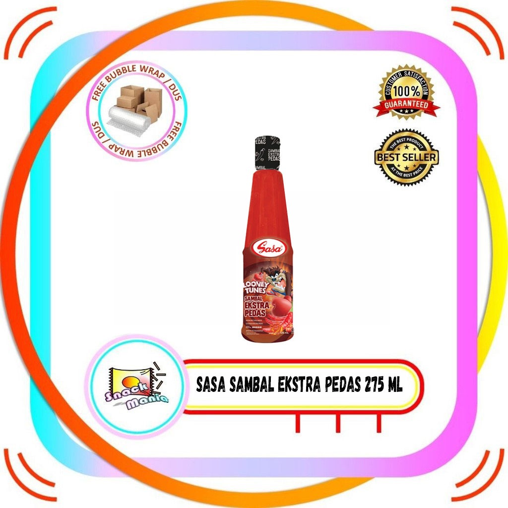 

Sasa Saus Sambal Ekstra Pedas Botol ~ 275 ml Extra Hot Sauce