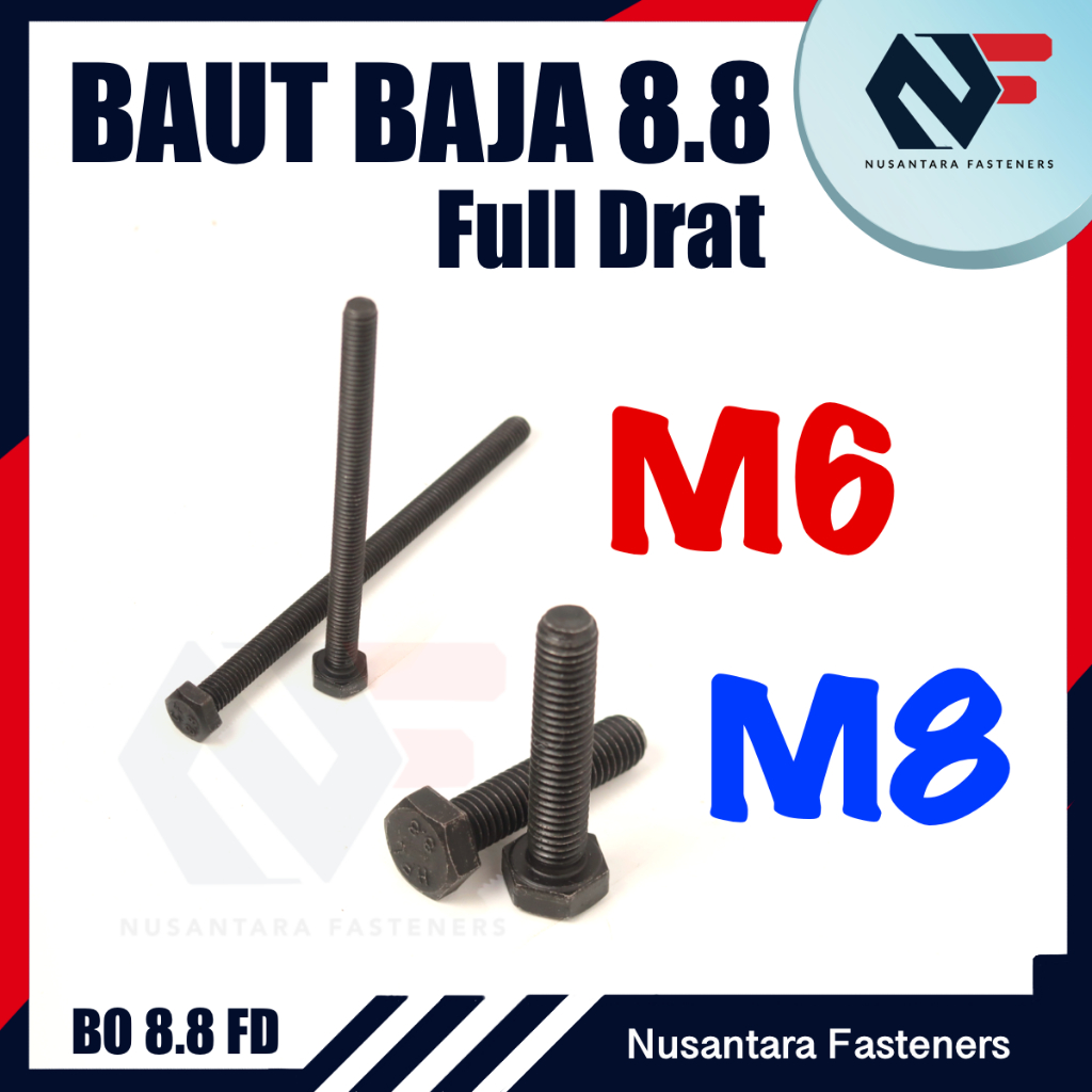 BAUT BAJA 8.8 FULL DRAT M6 M8