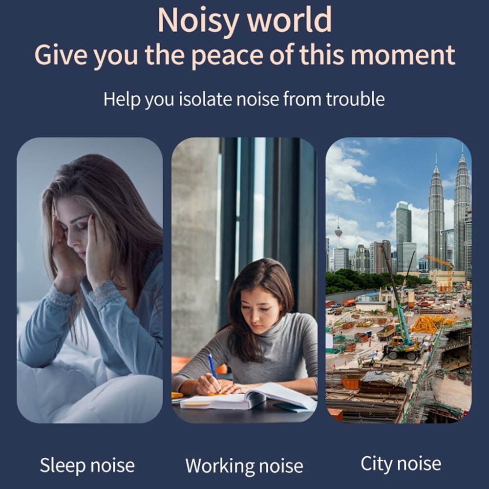 Earplug 3 Layer Deep Sleep Earplug Silikon Nano Ear Plug Peredam Suara Penutup Kuping Untuk Tidur