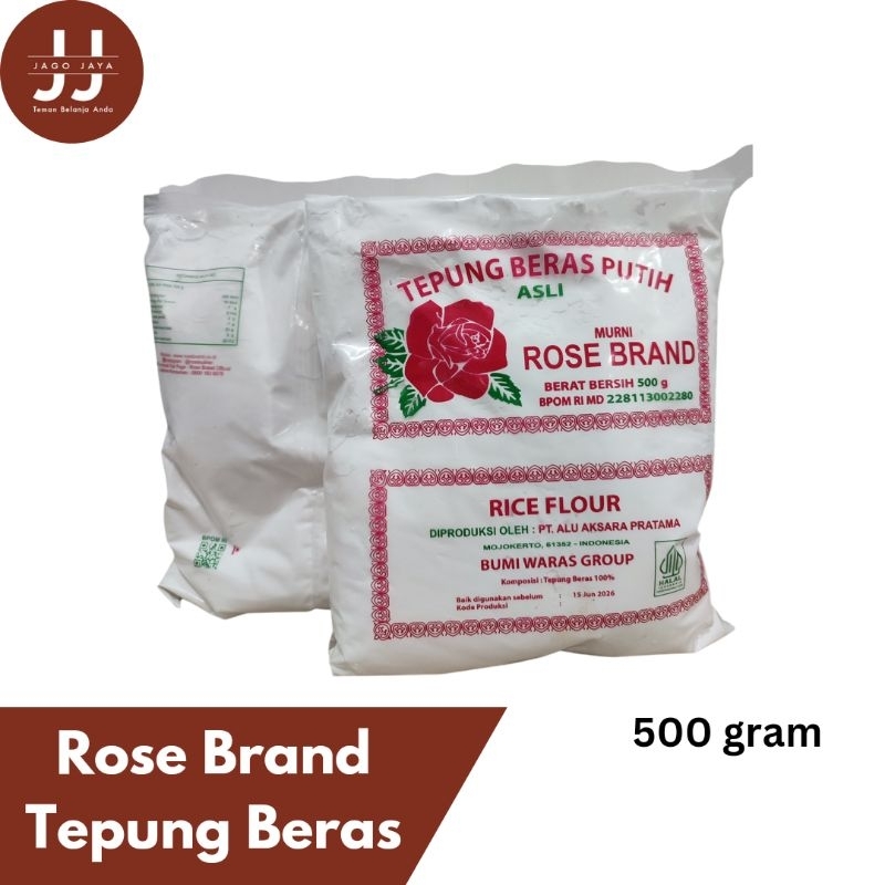 

[Jago Jaya] ROSEBRAND Tepung Beras 500 gram - Original Rice Flour