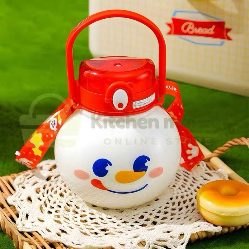 MIXUE Botol Minum Cup Tumbler Bottle 1400ml Snow King Big Head Icon