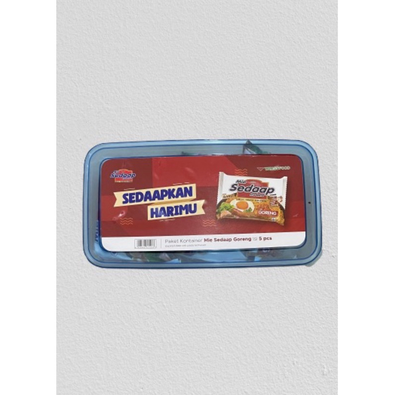 

Mie Sedaap Goreng / Bonus Tupperware Tebal / 1 Pak / 5 Pcs