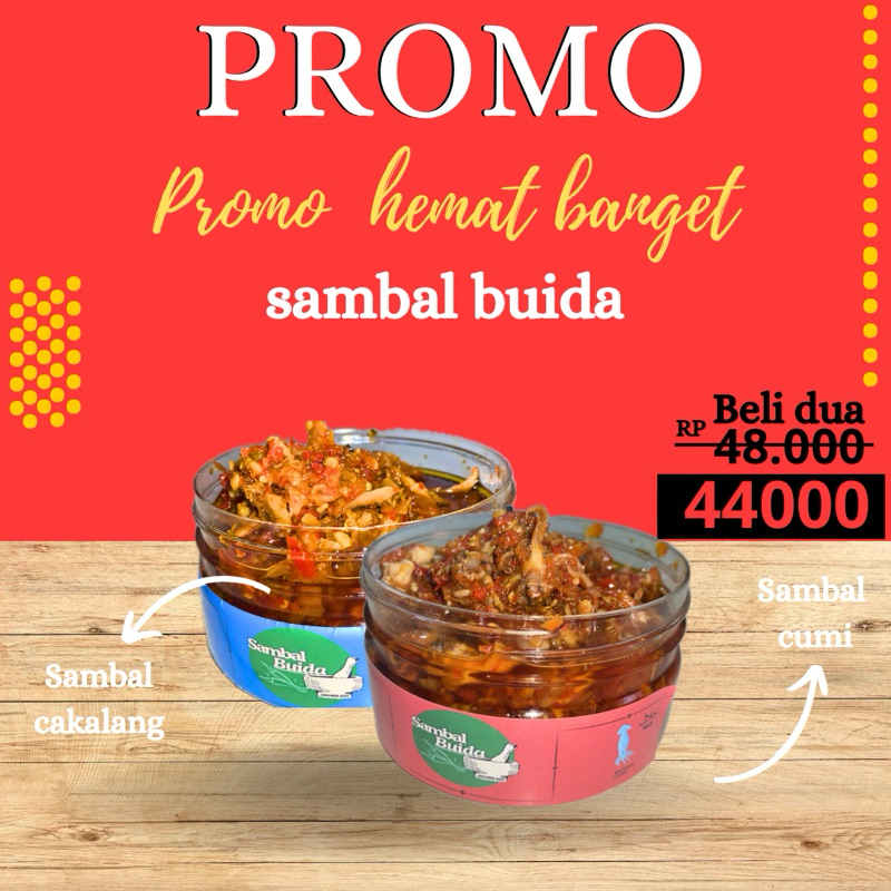 

sambal buida - cakalang dan cumi combo murah