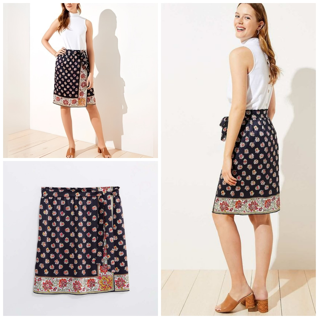 Rok LOFT Bloom Wrap Skirt