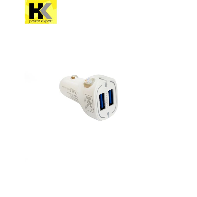 HK K06 Car Charger Fast Charge 2 USB LED 1Pcs