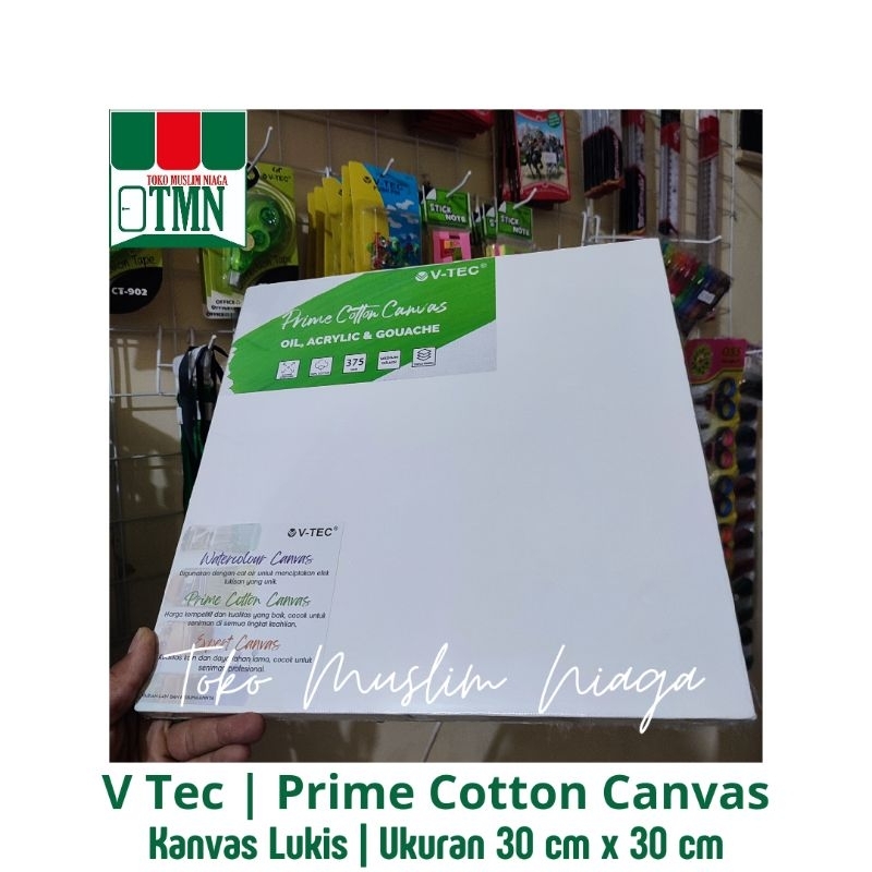 

Canvas V-Tec - Prime Cotton Canvas - Kanvas Lukis V-Tec 30*30