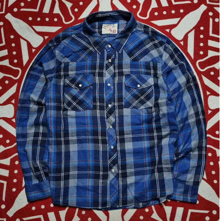 JNCO kemeja clasic kancing batu lengan panjang