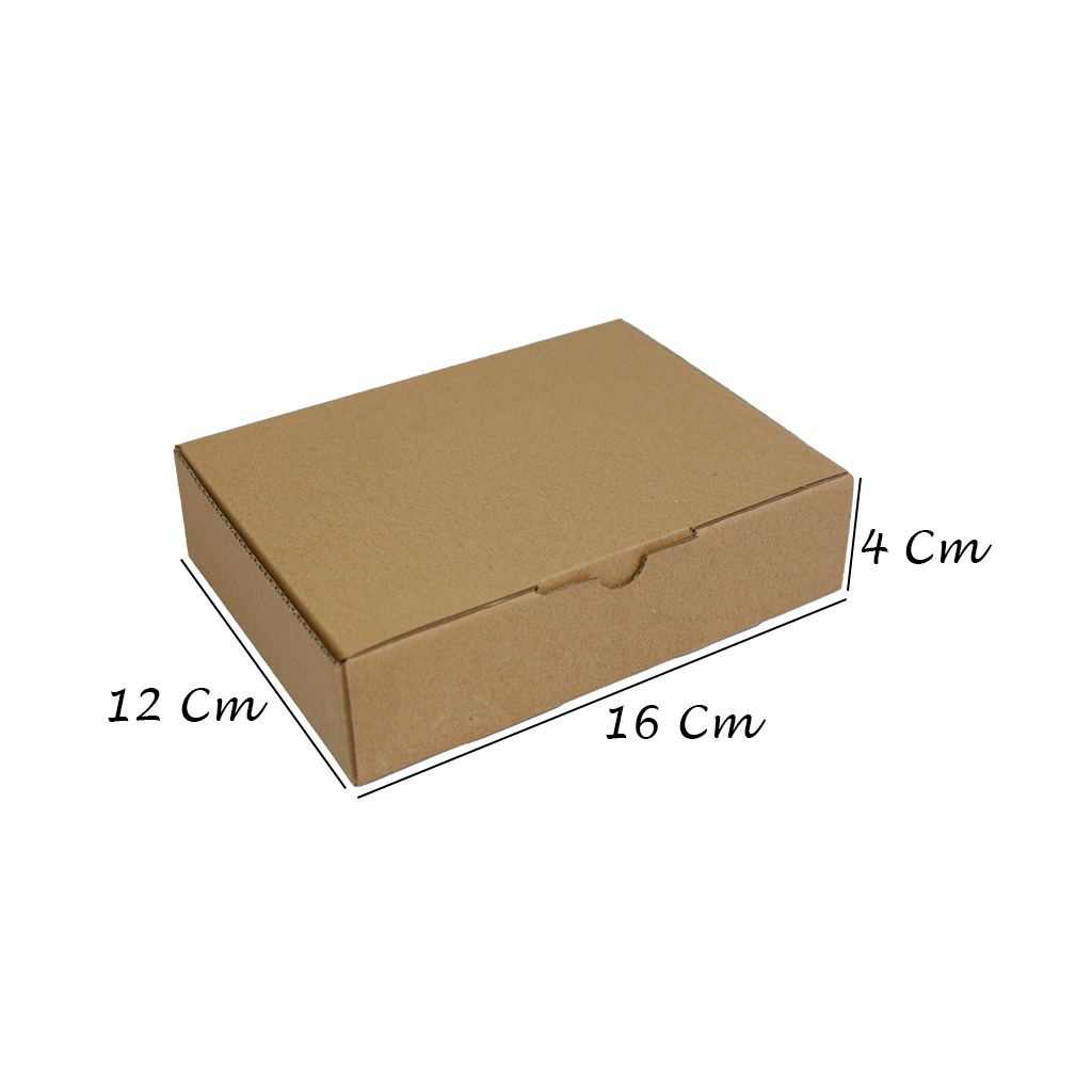

Kardus karton model lock atas uk. 16x12x4 cm...Die Cut untuk kotak Aksesoris