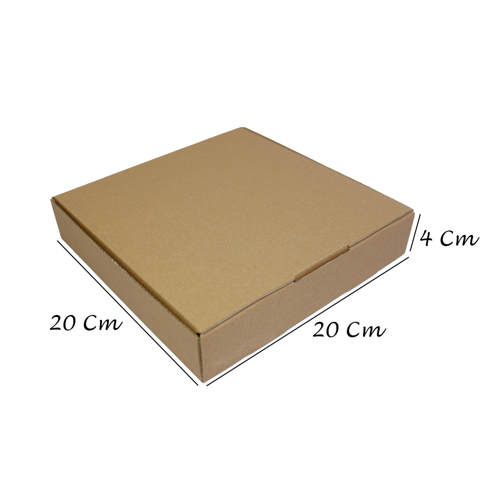 

Kardus karton model lock atas uk. 20x20x4 cm...Die Cut untuk kotak Aksesoris