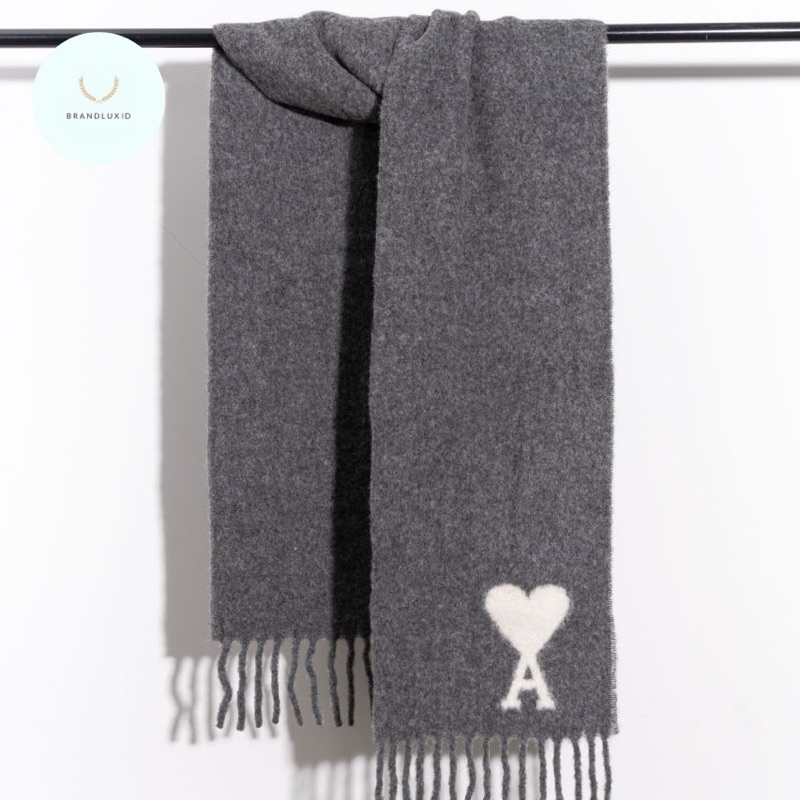 Ami Paris Big ami de coeur oversize scarf
