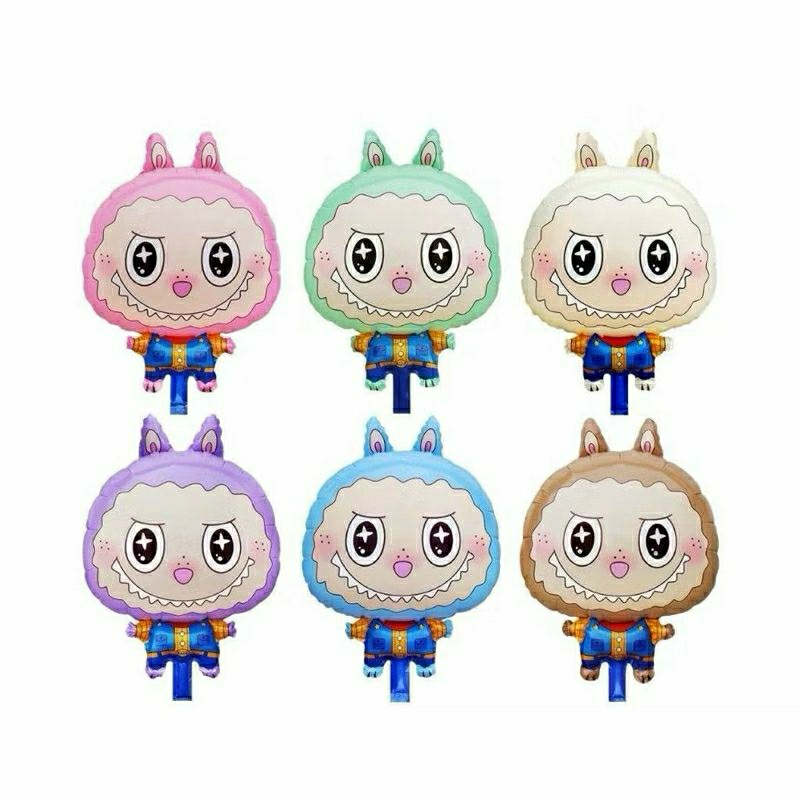 BALON PLASTIK LABUBU BAJU KOBOI