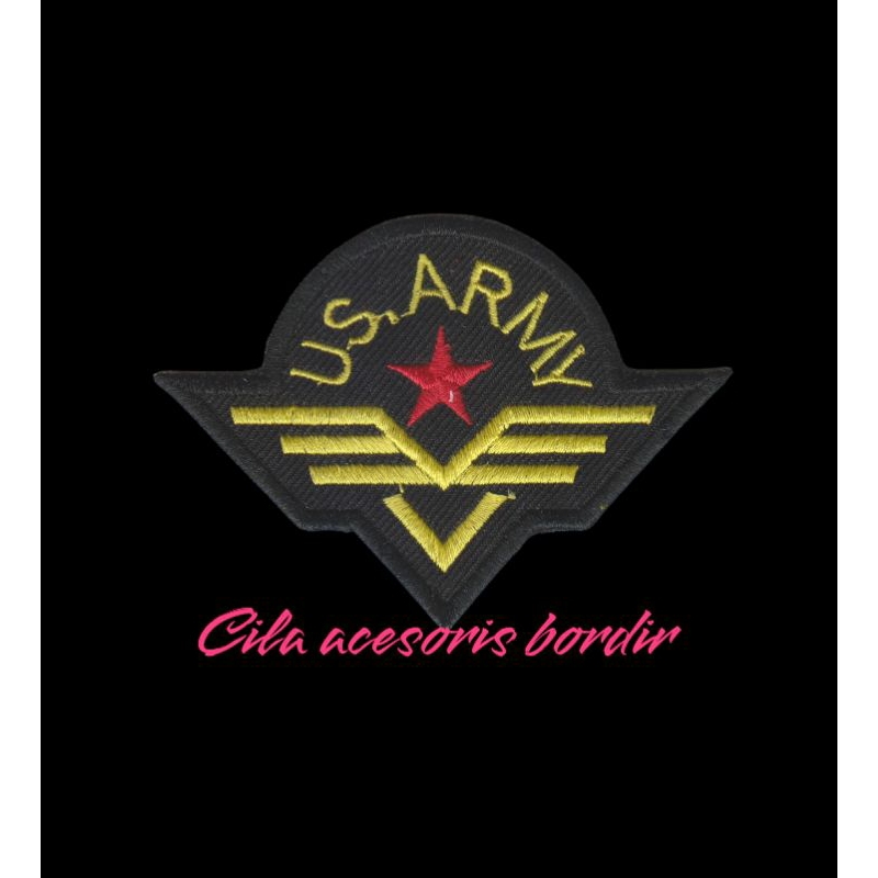 logo petch us.army emblem bordir