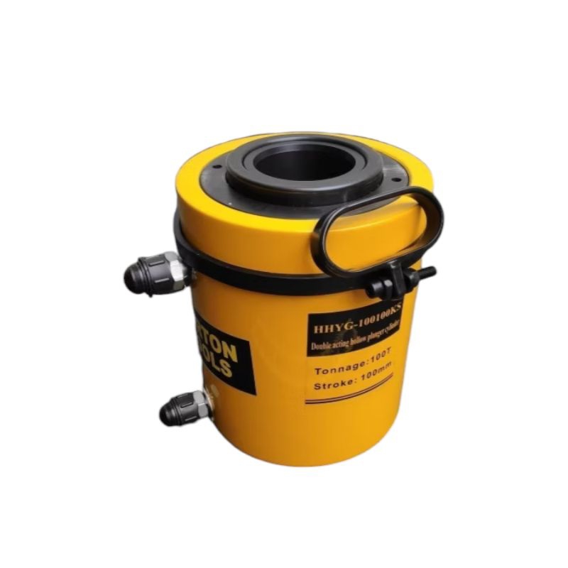 Double 100T 100mm Hollow Plunger Stroke Hydraulic Cylinder BARTON