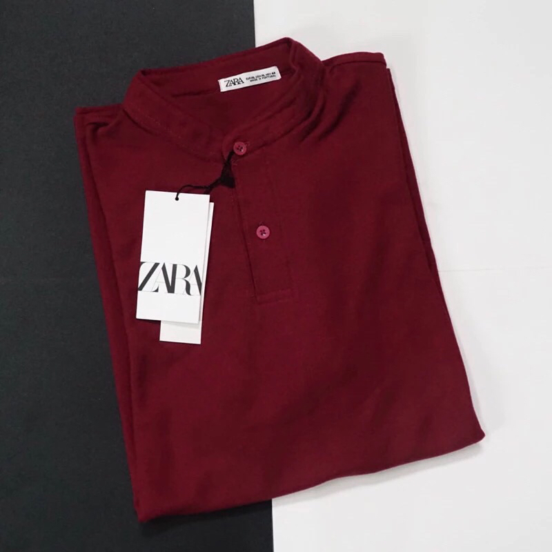 Kaos Polo Shirt Pria | Tshirt Kerah Sanghai | Atasan Ziper Polo Lengan Pendek | Polo Shirt Ziper