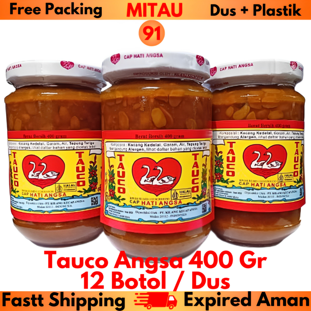 

Tauco Angsa Botol 400 Gr / Dus Beli 5 Dus Lebih Murah