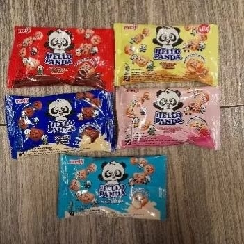 

Hello Panda biskuit meiji snack biscuit COKLAT / STRAWBERRY / COOKIES CREAM / MILK CREAM /CARAMEL 25gr