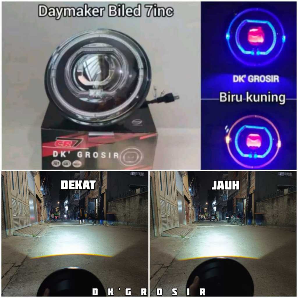 Biled Bulat CR7 - Lampu Tembak  Biled Plus Shroud CR7 5.75INC & 7INC Waterproof C 944 & C 945