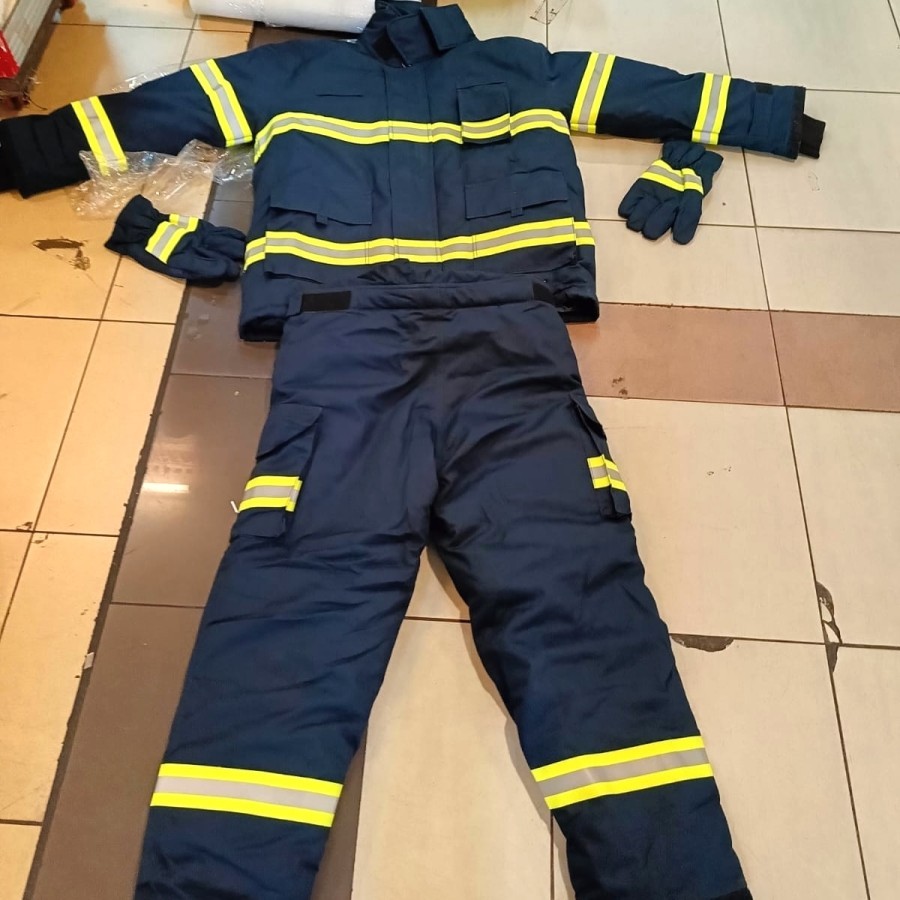 Baju Pemadam Kebakaran Nomex Murah / Baju Pemadam Kebakaran Navy / Fireman Suit Nomex Murah