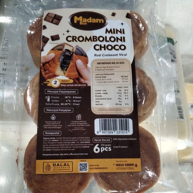 

MADAM BUN MINI CROMBOLONI CHOCO 6X25G