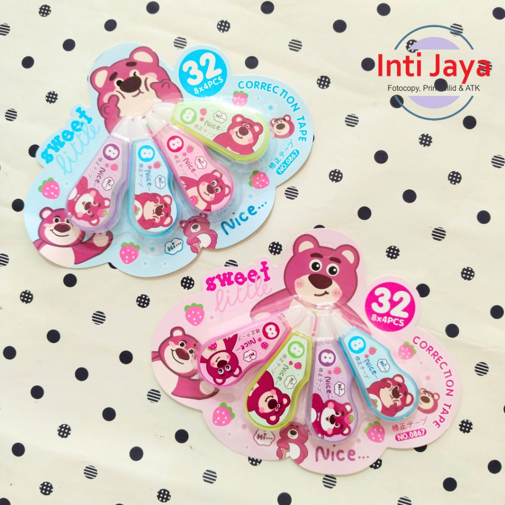 

Correction Tape/ Tipp Ex Kertas Roll Lotso Isi 4