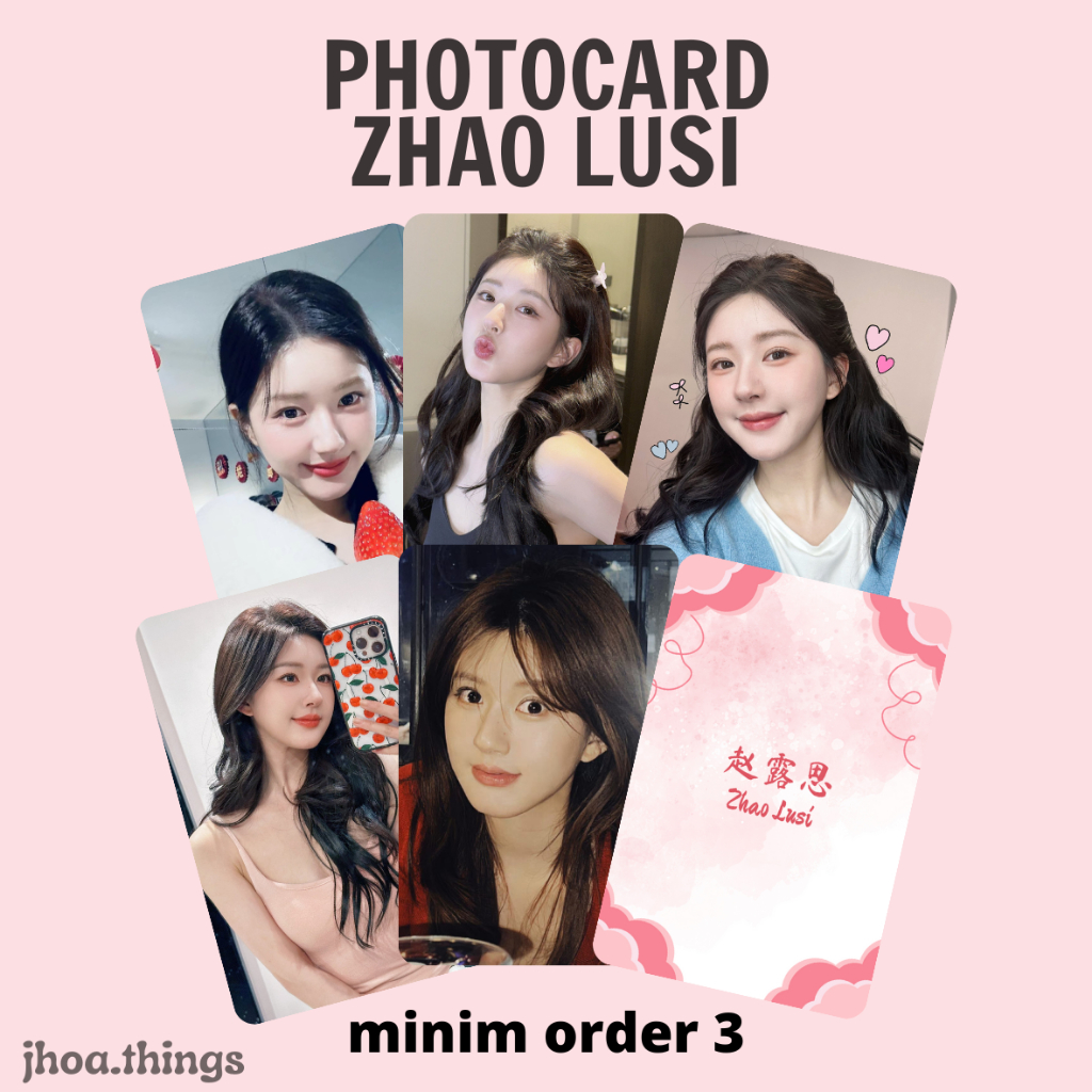 [UNOFFICIAL] PHOTOCARD ROSY ZHAO LUSI ACTOR CHINESE DRAMA MANDARIN