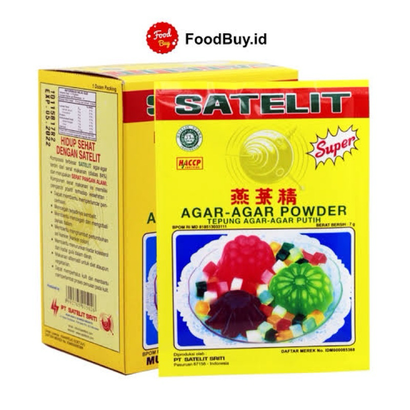 

SATELIT AGAR AGAR PUTIH SACHET 7 GRAM | TEPUNG AGAR AGAR SRITI