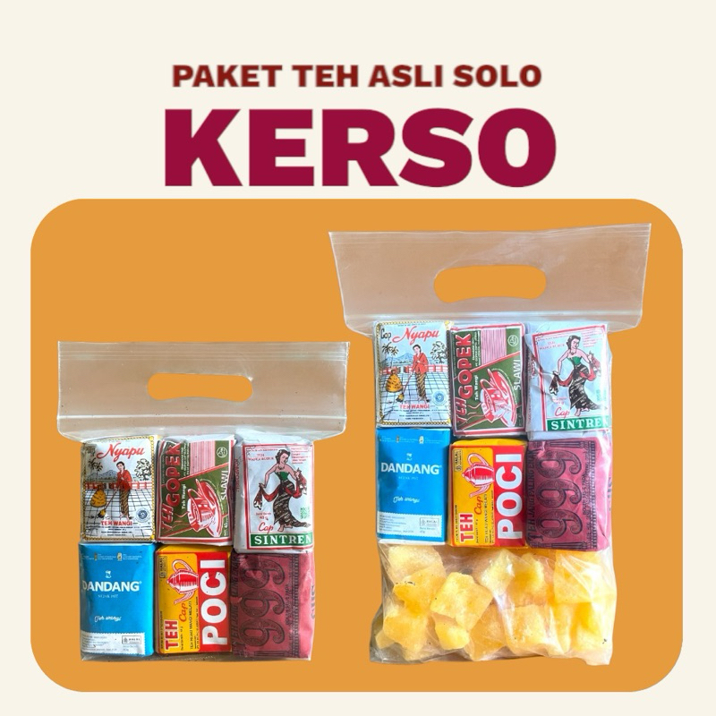 

TEH ASLI SOLO RACIKAN KERSO PLUS GULA BATU