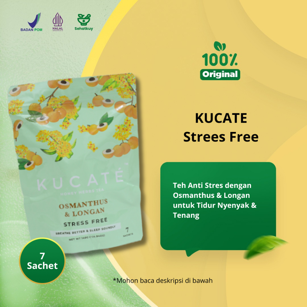 

Kucate Stress Free - Tea Kesehatan Dengan ekstak bunga osmanthus 7 sachet