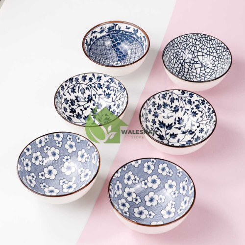 Paket Mangkuk Mangkok Makan Keramik Kramik Motif Cantik Japanese Style Peralatan Makan Minum Teh Ser