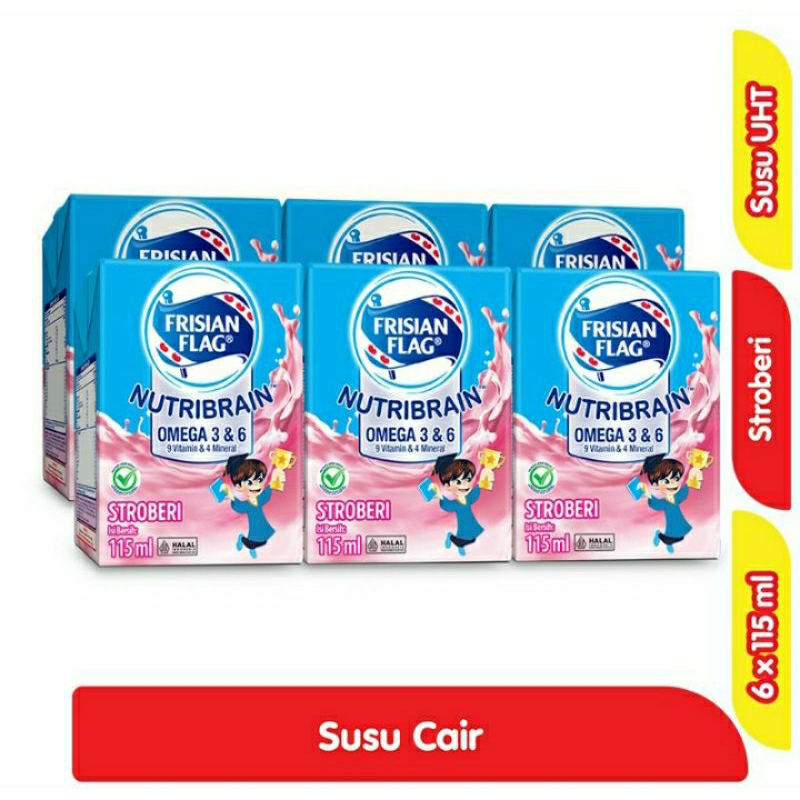 

FRISIAN FLAG Milky Susu UHT Stroberi 6 x 115 ml