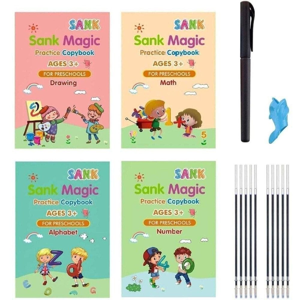 

Sank Magic Practice 1 Set Isi 4 + Pulpen/Set Buku Ajaib