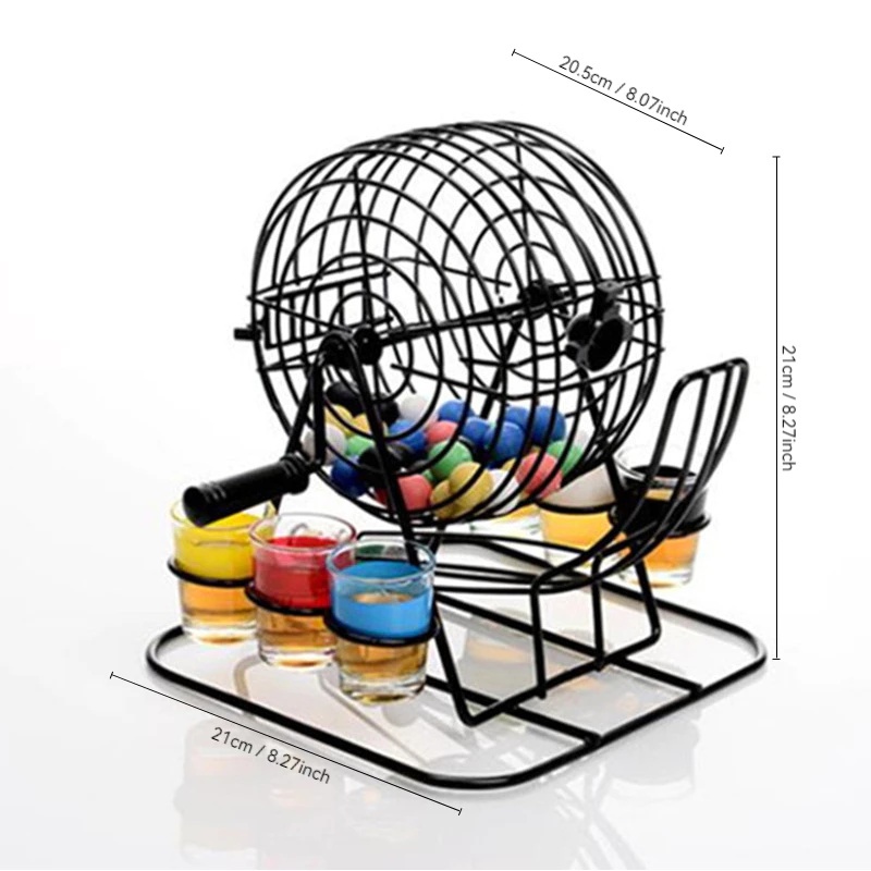 Bingo Party Game Set Lottery Machine Mainan Lotere BINGO Plastik BINGO Kertas Mainan Edukasi Anak