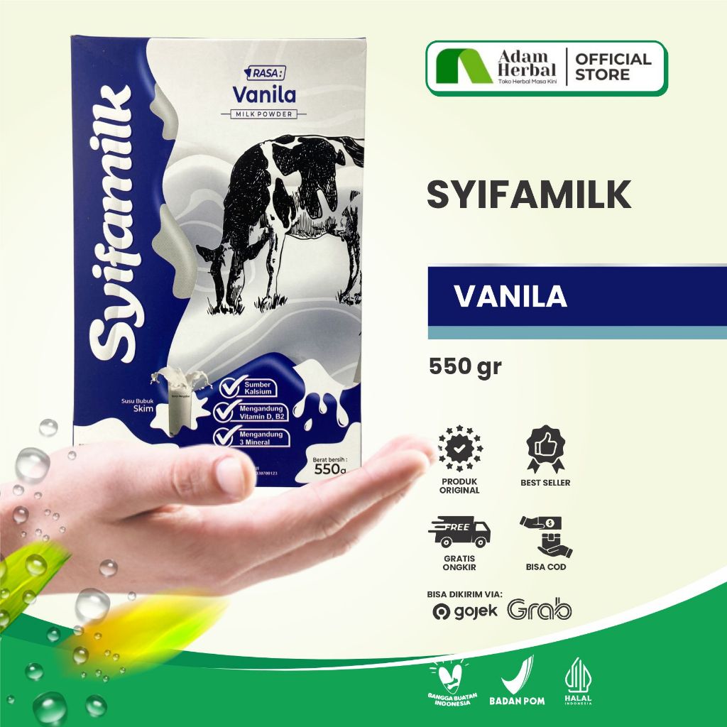 

SYIFAMILK VANILA 550gr - Susu Sapi Menurunkan Berat Badan - Lezat dan Bergizi