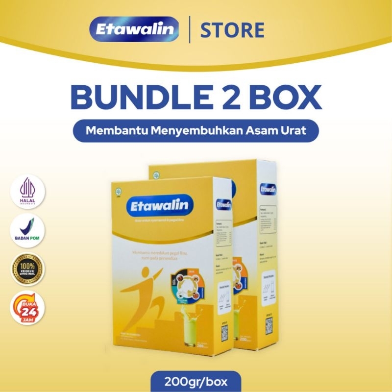 

Susu Etawalin 2 Box Paket Kesehatan Tulang Sendi - Atasi Asam Urat Rematik & Nyeri Badan 200gr