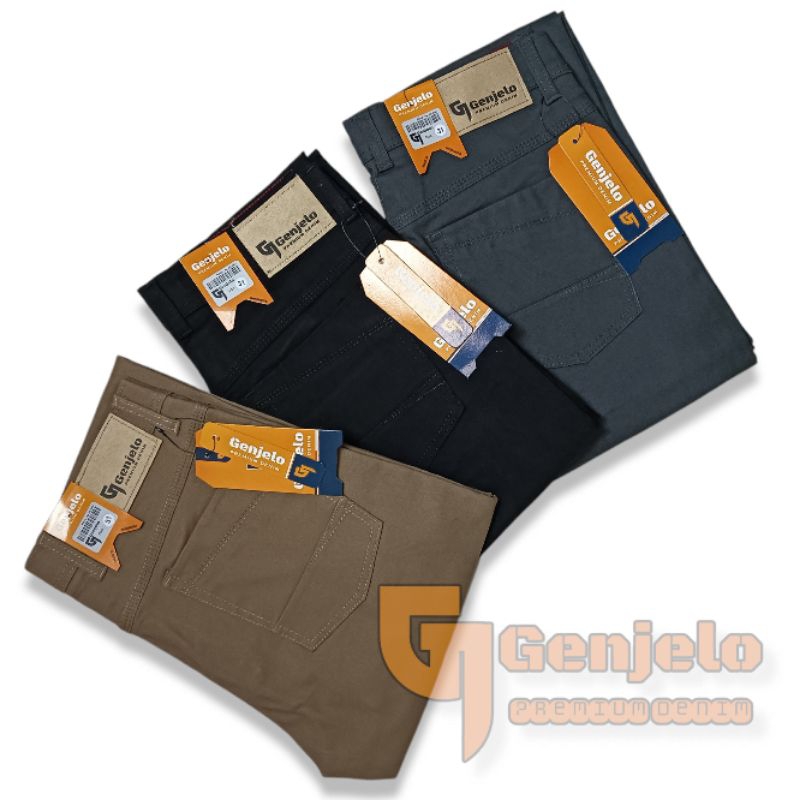 Celana Panjang Pria Bahan Kanvas Strecth melar genjelo Original kualitas Cardinal asli